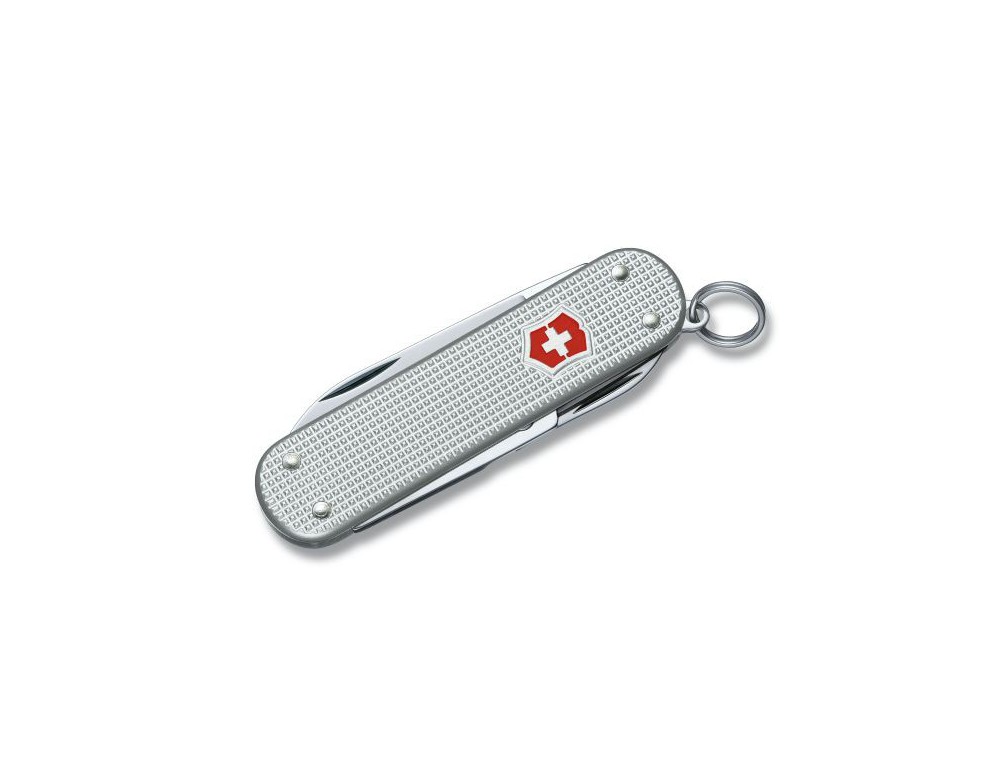 Navaja Victorinox mediana 8 usos Pioneer Alox aluminio grabado -  Ganivetería Roca