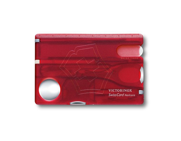 SwissCard Nailcare Victorinox, rojo transparente