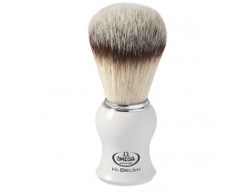 Brocha afeitar Omega Hi-Brush color blanca