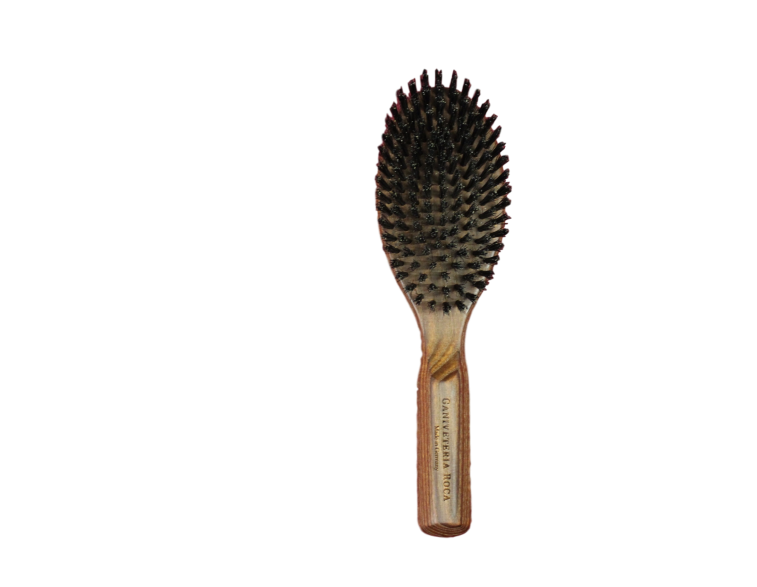 Cepillo para cabello 5 hileras cerda de jabalí y mango peral
