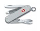 Navaja-Victorinox-llavero-3-usos-Classic-aluminio-estriado