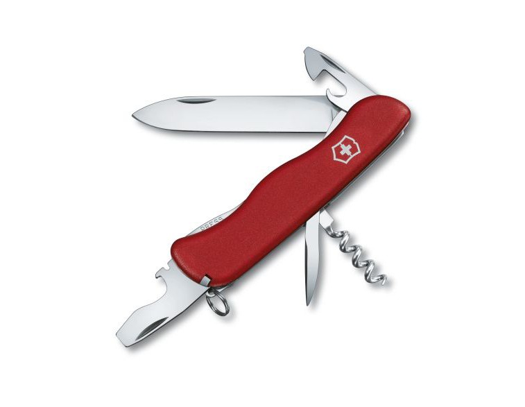 Navaja Victorinox mediana 8 usos Pioneer Alox aluminio grabado -  Ganivetería Roca