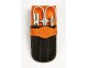 Estuche-manicura-3-piezas-Dreiturm-Duocolor-negro-naranja
