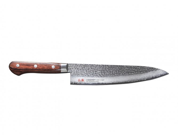 Cuchillo-japonés-chef-Suncraft-Senzo-universal-210-mm-Damasco