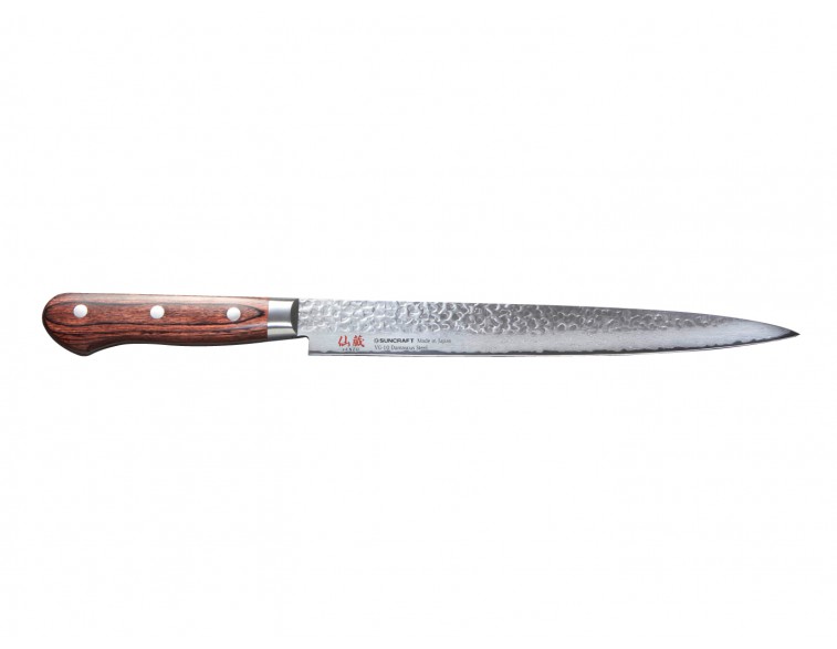 Cuchillo-japonés-fileteador-Suncraft-Senzo-universal-24-cm-Damasco