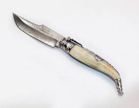 Navaja Exposito Albacete damasquinada mango jirafa