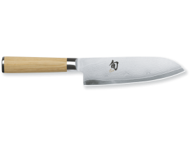 Cuchillo-santoku-18-cm-Kai-Shun-White-acero-Damasco