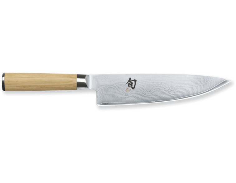 Cuchillo-chef-20-cm-Kai-Shun-White-acero-de-Damasco