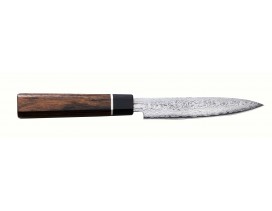 Cuchillo japonés puntilla Suncraft Senzo Black 12 cm Damasco negro