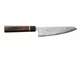 Cuchillo japonés chef Suncraft Senzo Black 14,3 cm Damasco negro