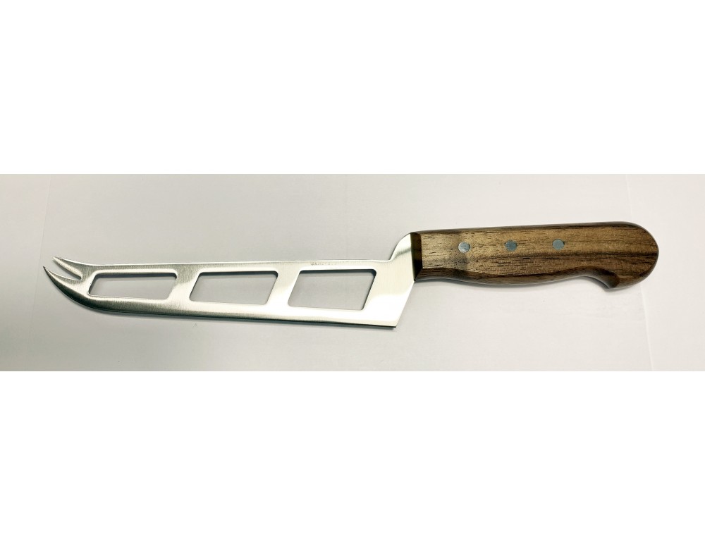 Cuchillo queso tierno y muy tierno 16 cm madera nogal Ganiveteria Roca -  Ganivetería Roca