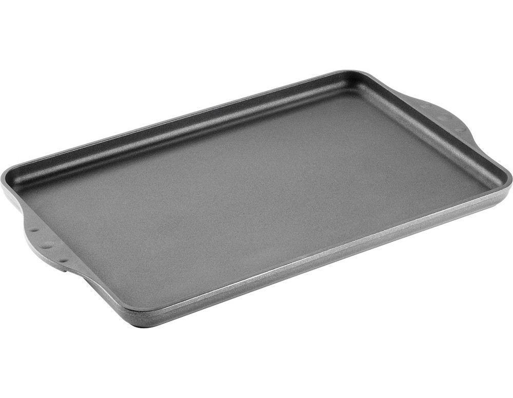 Plancha grill rectangular de hierro fundido - 43 x 24 cm - El