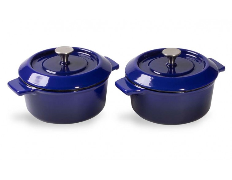 Set-2-cacerolas-mini-Wöll-Iron-10-cm-azul-cobalto