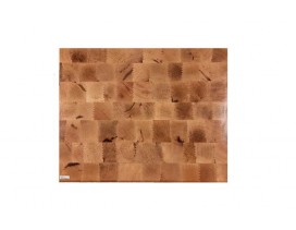 Tabla de corte pequeña de madera de encina 400x250x60 mm