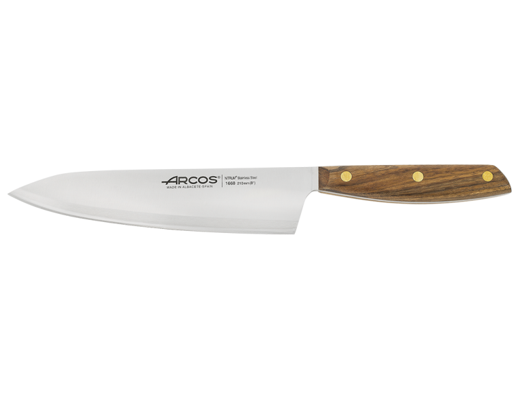 Cuchillo-chef-Arcos-Nórdika-21cm-madera
