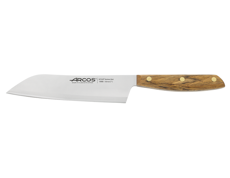 Cuchillo-santoku-Arcos-Nórdika-19cm-madera