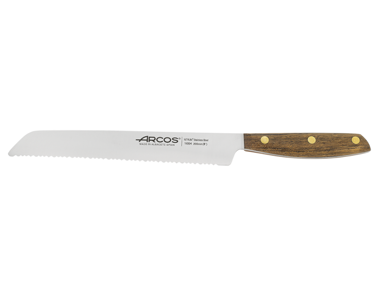 Cuchillo-pan-Arcos-Nórdika-20cm-madera