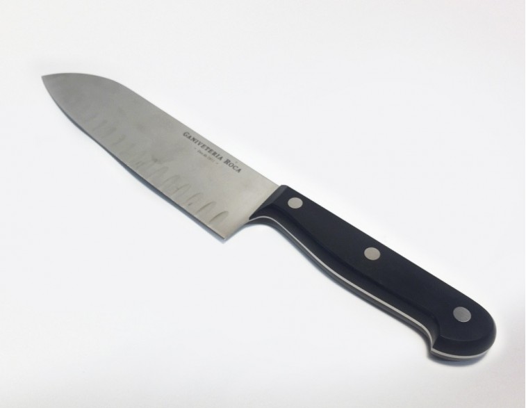 Cuchillo Santoku alveolado 18cm Roca