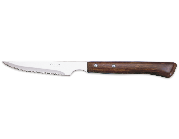 Cuchillo de mesa chuletero 11 cm Arcos madera prensada