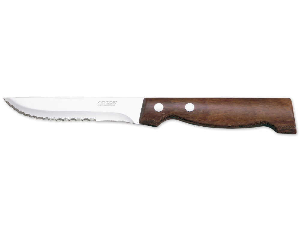 Cuchillo de mesa 11cm mango rojo Arcos