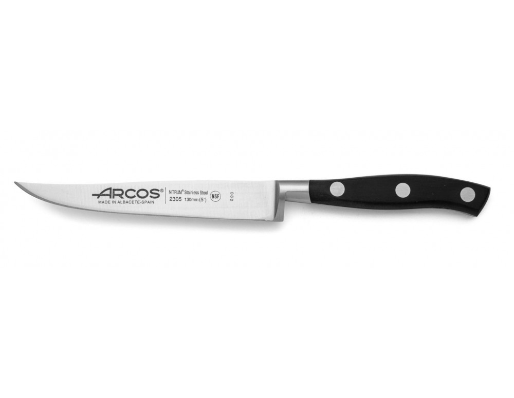 Cuchillo de mesa chuletero 13 cm Arcos Riviera forjado - Ganivetería Roca