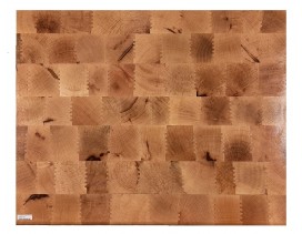 Tabla de corte grande de madera de encina 600x450x70 mm