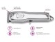 Máquina de barba y retoques 3 Claveles inalámbrica