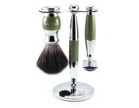 Set afeitar clásico verde Edwin Jagger