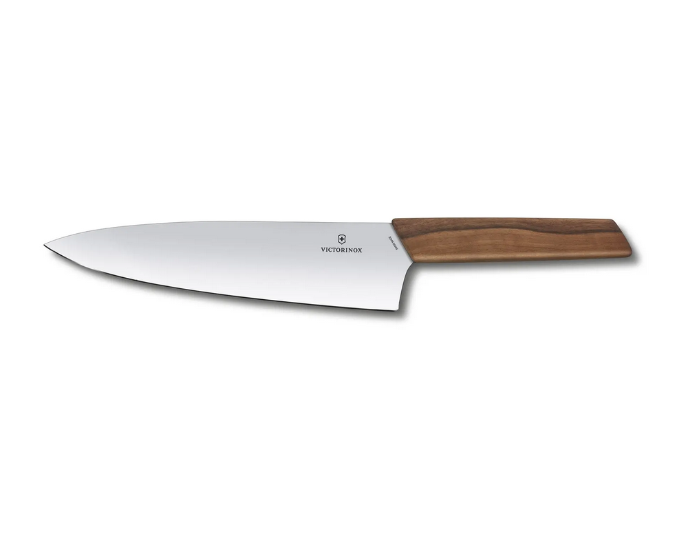 Cuchillo cebollero Swiss Modern Wood de Victorinox mango madera 20 cm -  Ganivetería Roca