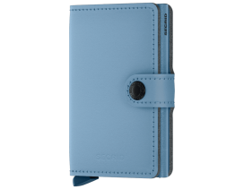 Tarjetero Secrid MiniWallet Yard Powder Sky Blue azul cielo. No cuero.