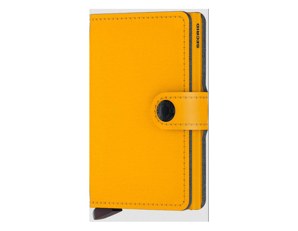 Secrid MiniWallet Yard Powder Ochre amarillo. No cuero. Ganivetería Roca