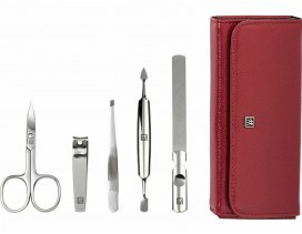 Estuche de manicura 5 piezas Zwilling Twinox rojo con cortaúñas