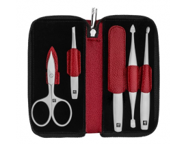 Estuche-manicura-5-piezas-Twinox-Zwilling-rojo