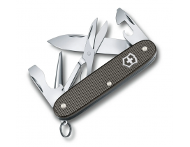 Navaja Victorinox mediana 8 usos Pioneer Alox aluminio grabado -  Ganivetería Roca