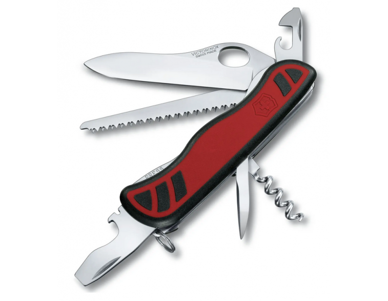 Navaja-Victorinox-grande-Forester-One-Hand-10-usos-negra/roja