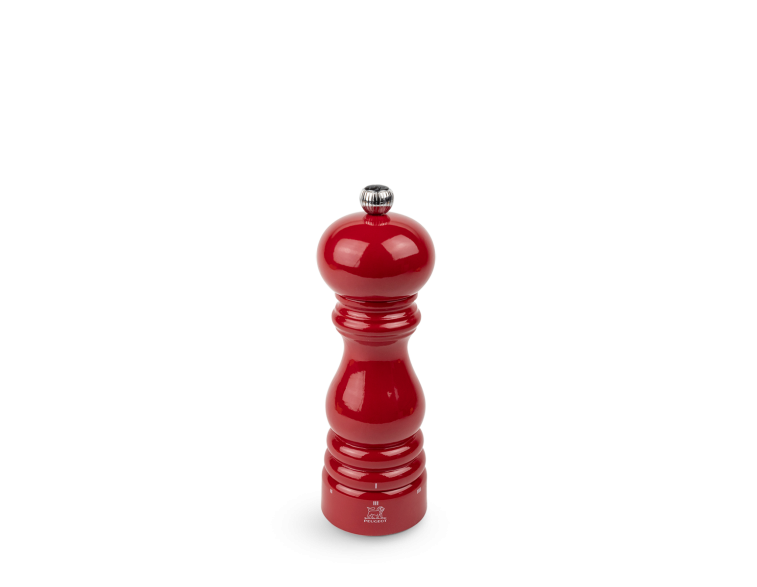 Molinillo-Peugeot-manual-pimienta-Paris-u'Select-madera-lacada-roja-12-cm