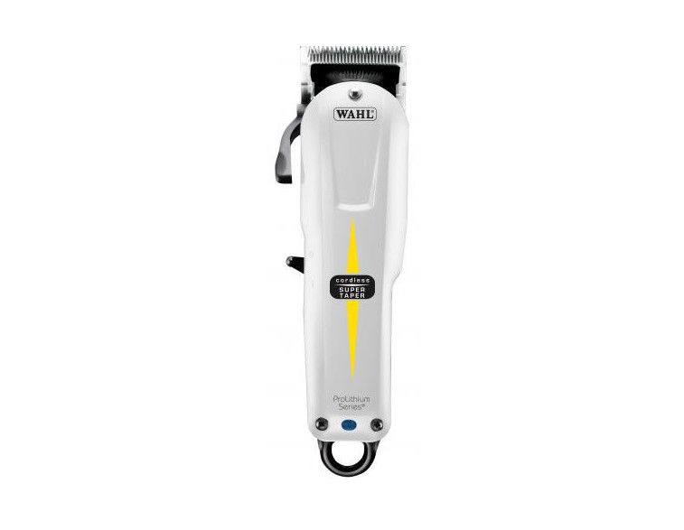 Máquina de cortar el pelo Wahl Super Taper blanca Cord/Cordless