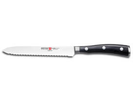 Cuchillo Jamonero alveolado Arcos Riviera 25 cm negro - Ganivetería Roca