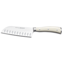 Cuchillo santoku alveolado 14 cm Ikon Creme