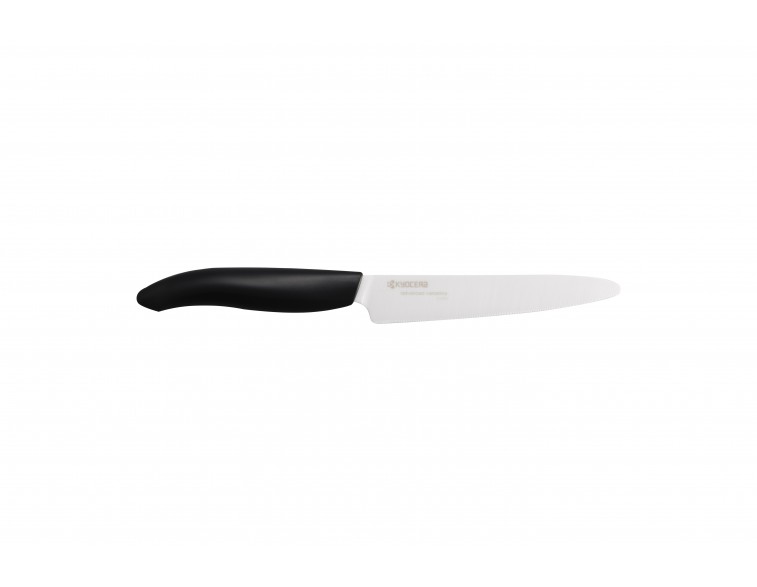 Cuchillo Kyocera 12,5 cm cerámica blanca microdentado