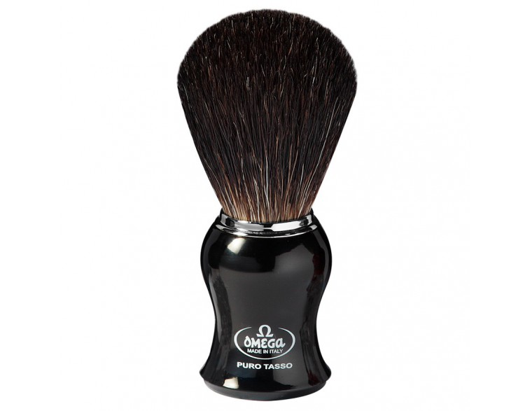 Oferta Brocha afeitar Omega tejón 1ª mango negro